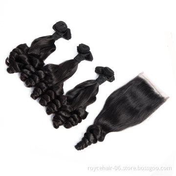 Factory Price Twist Curly Hair Weave , Unprocessed 100% Natural Virgin Fumi Curly Human Hair Extension